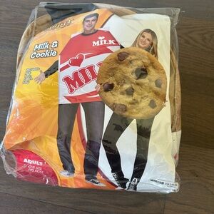 Spirit Milk and Cookie Costume Set - Red, White, Brown